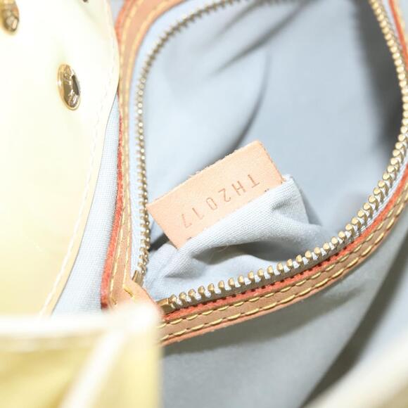 LOUIS VUITTON Monogram Vernis Reade PM Hand Bag Perle M91336 - Picture 12 of 16